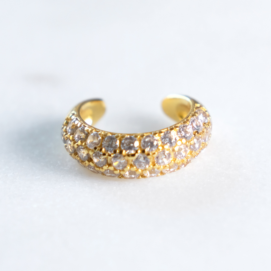 Earcuff Gold Zirkonia