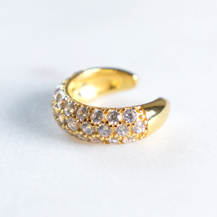 Earcuff Gold Zirkonia