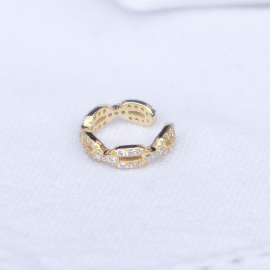 Earcuff Gold Zirkonia