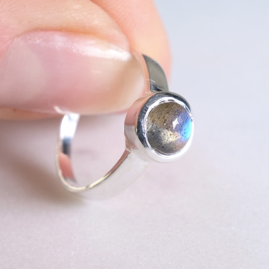 Labradorit Ring 925 Sillber