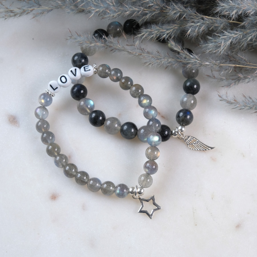 Armband Labradorit 925 Silber
