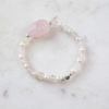 Vintage Armband Rosenquarz