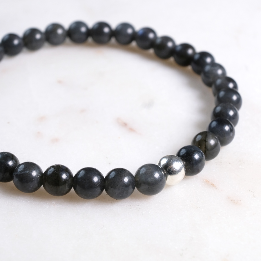 Armband Labradorit 925 Silber