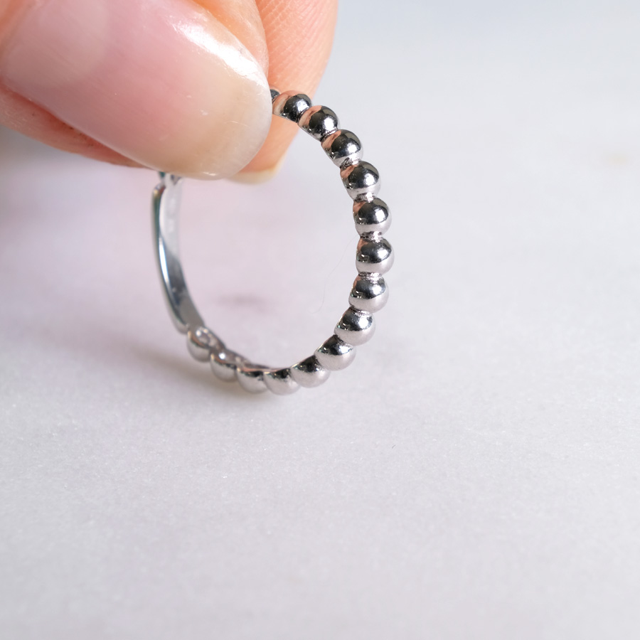 Kugelring Silber Bold