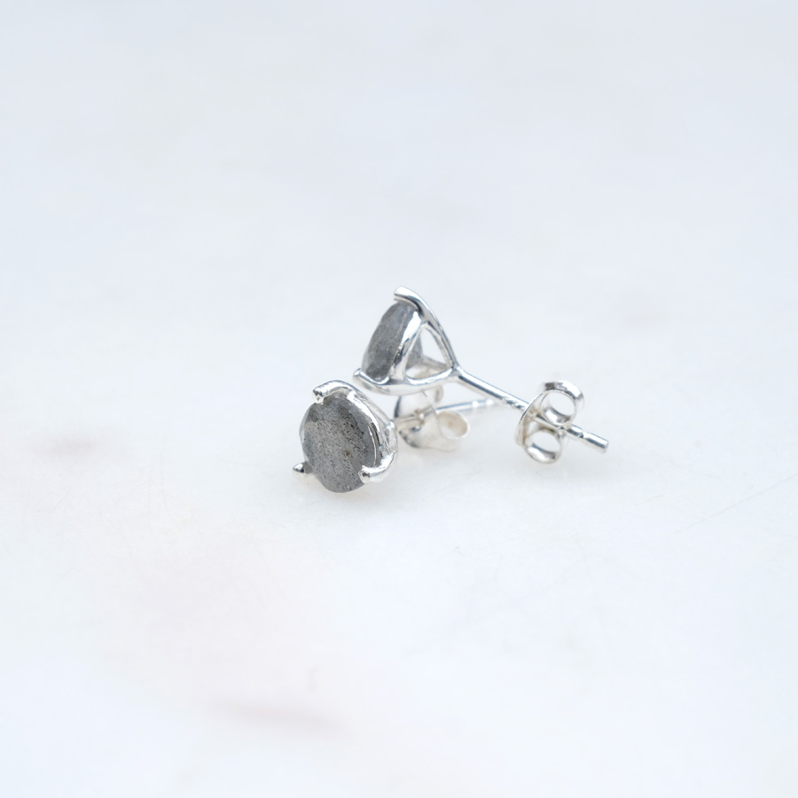 Ohrstecker Labradorit 925 Silber