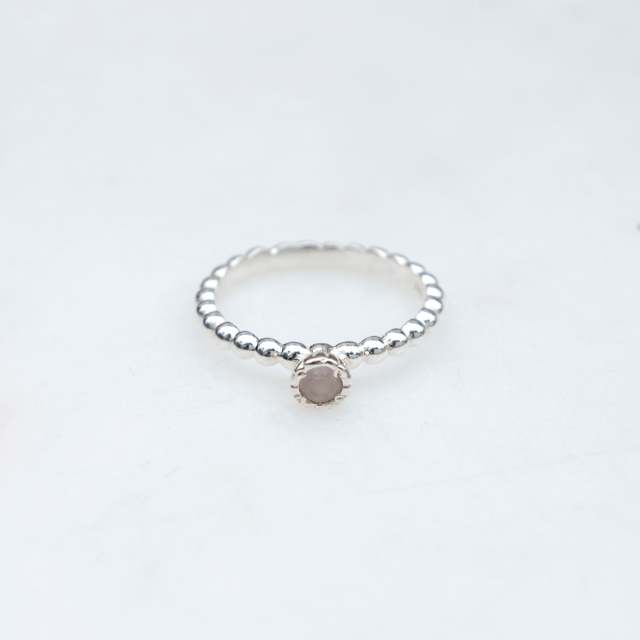 Silberring Princess 925 Silber Mondstein