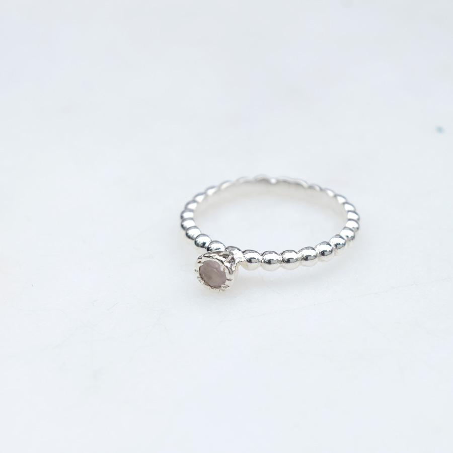 Silberring Princess 925 Silber Mondstein