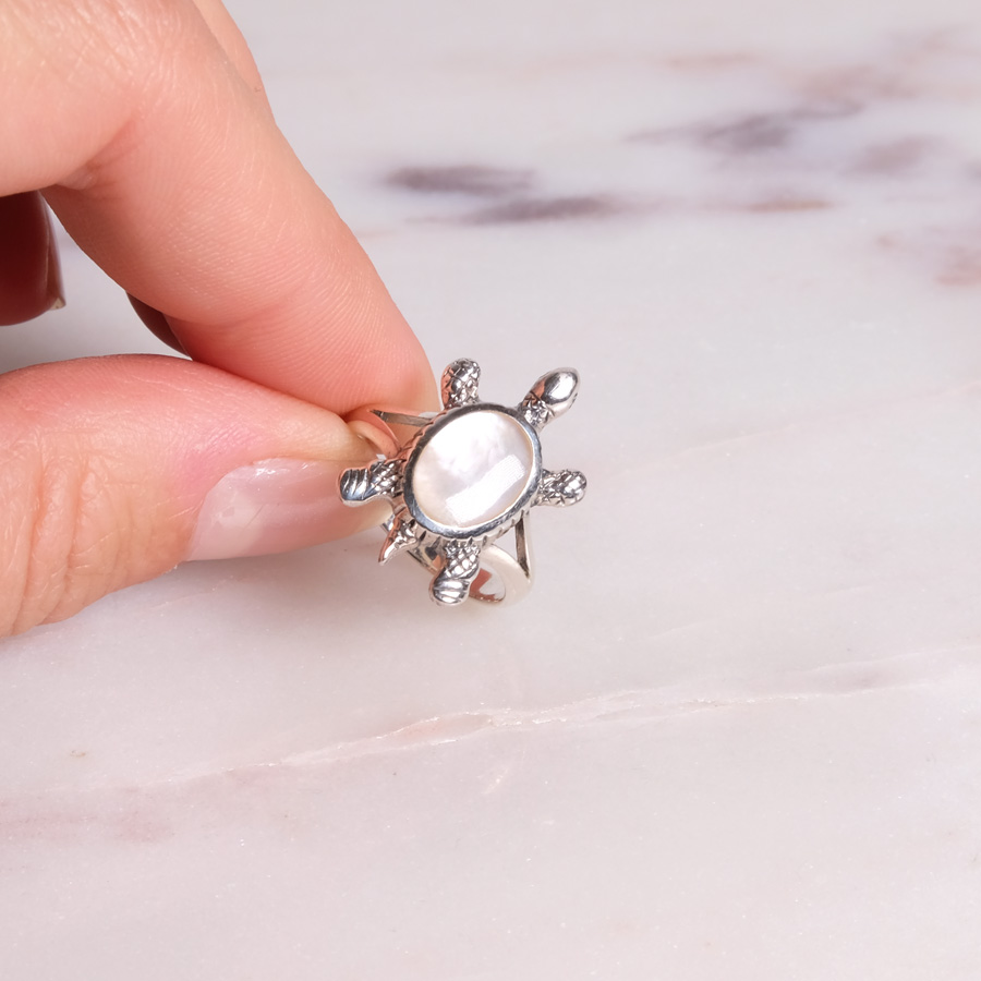 Ring Schildkröte 925 Silber
