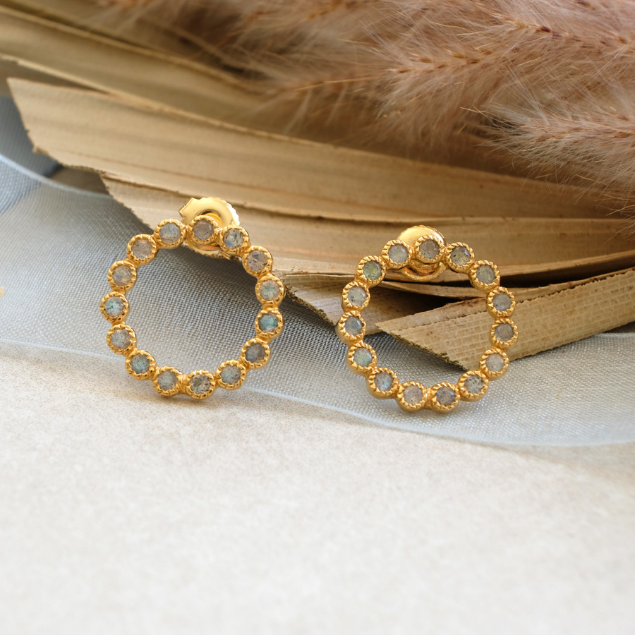 Labadorite Big Love // Ohrstecker