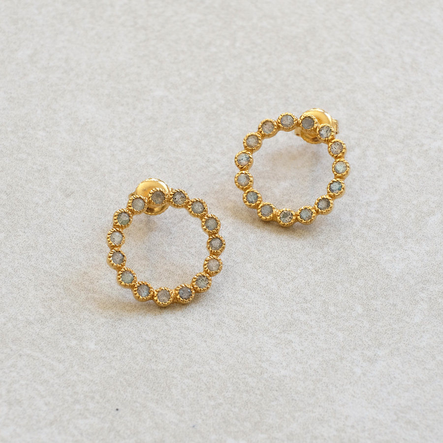 Labadorite Big Love // Ohrstecker