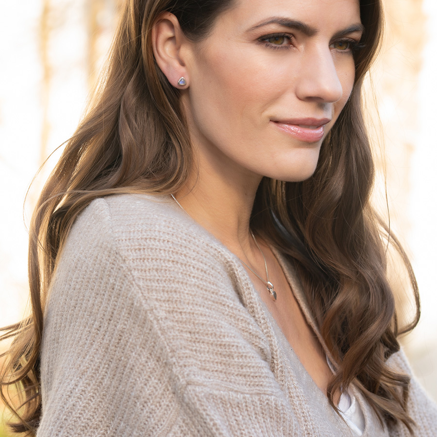 Labradorit Triangle Ohrstecker