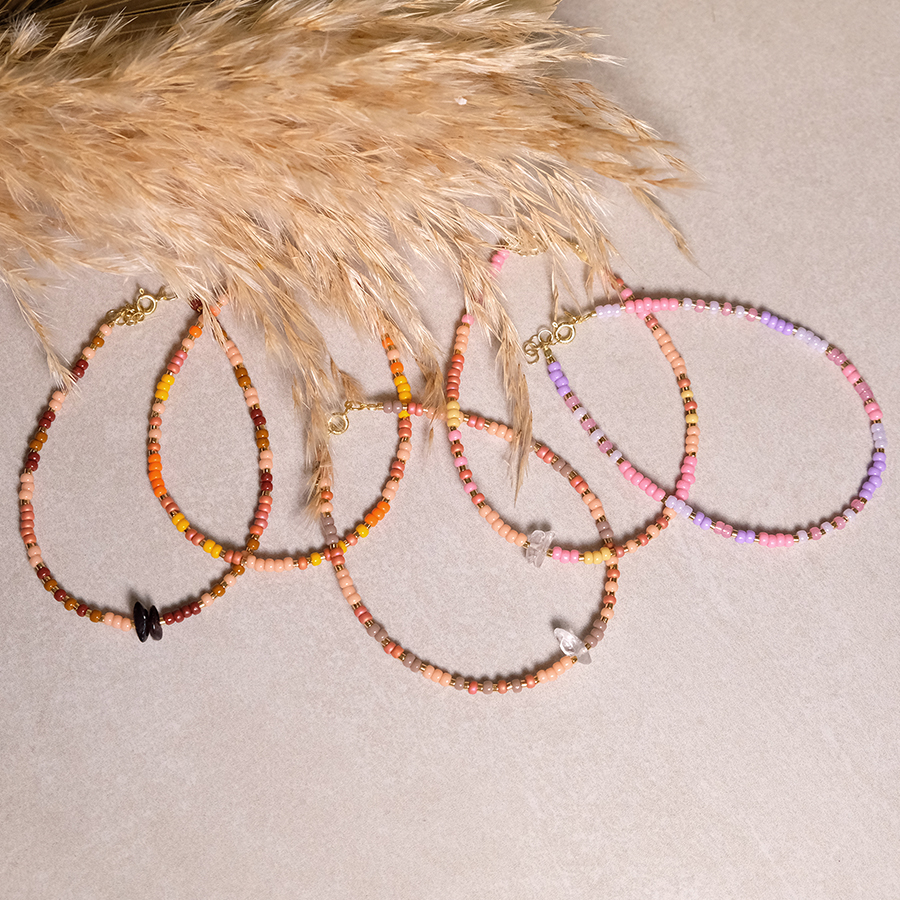 Bunte Fußkettchen // Kollektion 2024